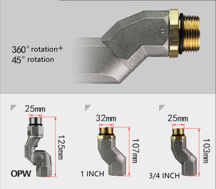 3/4" Female and 3/4" Male Hose swivel with NPT Thread extra image 3
